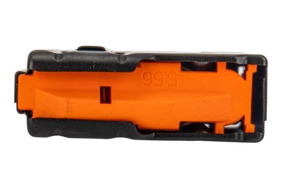 C Products 5.56 magazine features an orange AFG follower